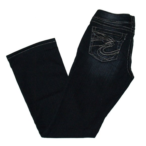 Silver Jeans - SUKI SURPLUS - SAF446 - Mid Rise Boot Cut Blue Denim (27X30) - Picture 15 of 16